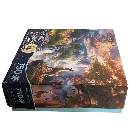 Disney Thomas Kinkade Dreams Collection 750 Piece Puzzle Bambi's First Year Comp - Picture 8 of 16